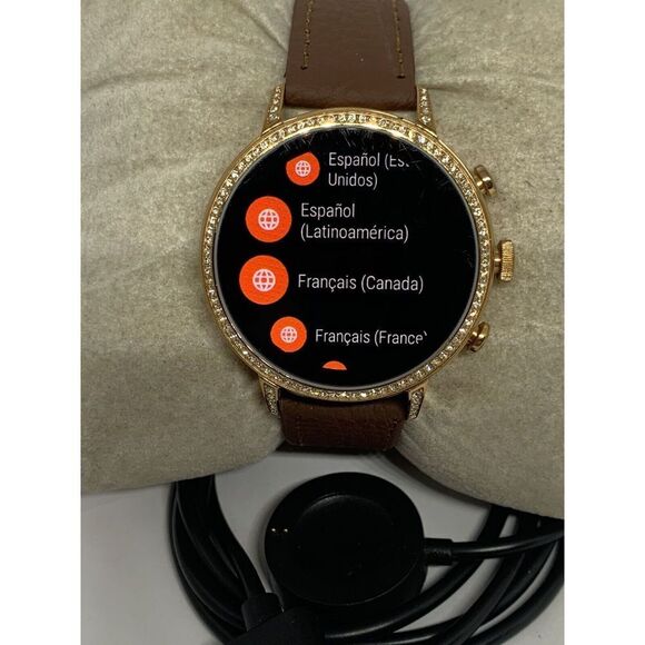 Fossil Gen 4 Authentic Digital Dial Smart Watch Custom Band FTW6015 ZA736 - Picture 2 of 12